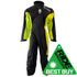 Richa Typhoon Waterproof Overalls Suit - Black / Fluo Yellow